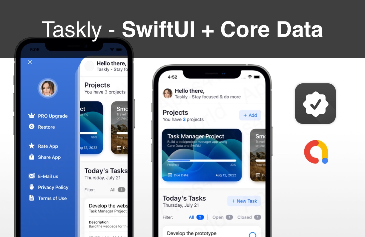 Taskly iOS app template